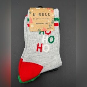 K.Bell Festive Holiday Socks 2 Pack